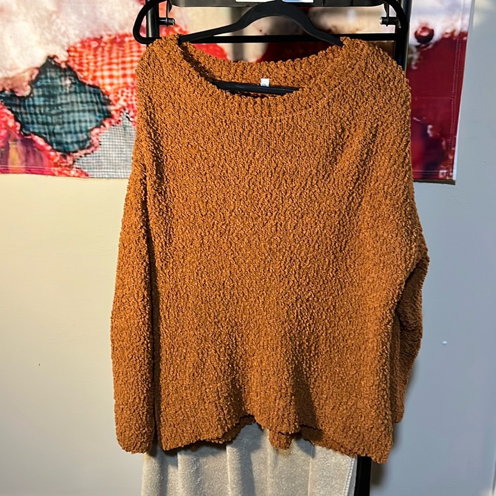 Dark orange sweater